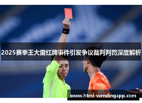 2025赛季王大雷红牌事件引发争议裁判判罚深度解析