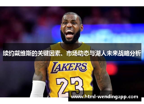续约戴维斯的关键因素、市场动态与湖人未来战略分析